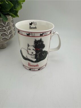 Harrods Knightsbridge Scottie Dog Mug Fine Bone China Made in England Terrier